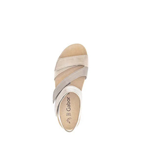 Gabor beige strappy sandal סנדלי גאבור לנשים