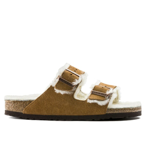 Birkenstock Arizona Sheepskin Mink בירקנשטוק כפכפי אריזונה נשים