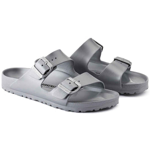 Birkenstock Arizona Eva Metallic Silver כפכפי בירקנשטוק לנשים אריזונה