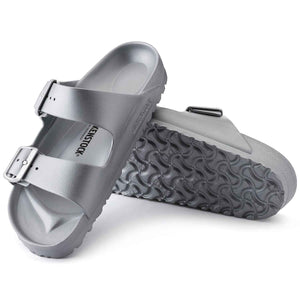 Birkenstock Arizona Eva Metallic Silver כפכפי בירקנשטוק לנשים אריזונה