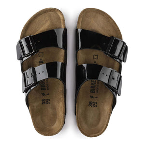 בירקנשטוק כפכפי נשים אריזונה לק שחור Arizona Black Patent