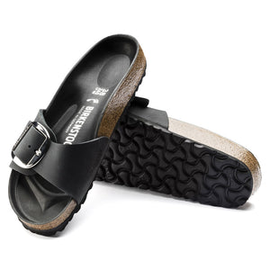 Birkenstock Madrid Black Big Buckel בירקנשטוק כפכפי נשים מדריד אבזם גדול שחור