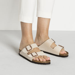 בירקנשטוק כפכפי נשים אריזונה פרל לבן Birkenstock Arizona Pearl White (4537491980362)