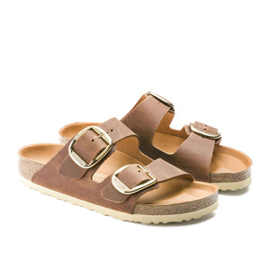 Birkenstock Arizona Antik Brown Big Buckel Cognac בירקנשטוק כפכפי אריזונה לנשים