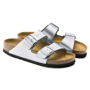 Birkenstock Arizona BF Silver כפכפי בירנשטוק לנשים אריזונה סילבר