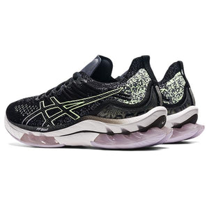 Asics Gel Kinsei Blast Women Black Illuminate Yellow נעלי אסיקס נשים