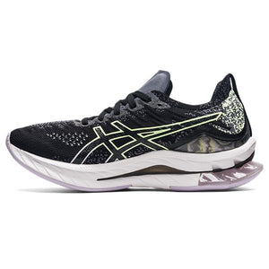 Asics Gel Kinsei Blast Women Black Illuminate Yellow נעלי אסיקס נשים