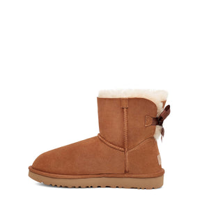 מגפי נשים מיני בלי בו חום UGG Mini Bailey Bow II Chestnut
