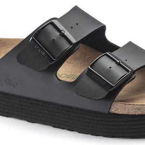Birkenstock Arizona Grooved BF Black VEG כפכפי בירקנשטוק אריזונה גרובד נשים טבעוני