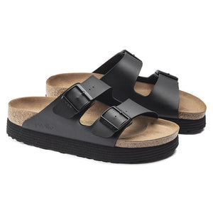 Birkenstock Arizona Grooved BF Black VEG כפכפי בירקנשטוק אריזונה גרובד נשים טבעוני