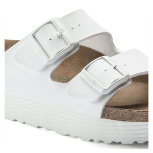 Birkenstock Arizona Grooved White VEG כפכפי בירקנשטוק נשים טבעוני