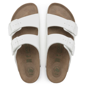 Birkenstock Arizona Grooved White VEG כפכפי בירקנשטוק נשים טבעוני
