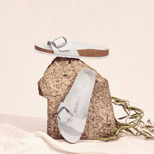 בירקנשטוק כפכפי נשים מדריד Birkenstock Madrid Big Buckle White