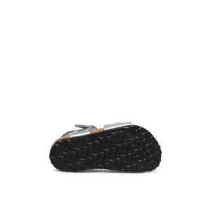 Birkenstock Rio Kids BF Electric Metallic Silver בירקנשטוק סנדלי ילדים ריו כסף