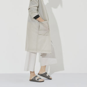 Birkenstock Arizona Fell Iron בירקנשטוק כפכפי נשים אריזונה עם פרווה