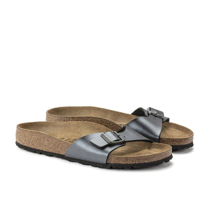 Birkenstock Madrid BS Metallic Black בירקנשטוק כפכפי נשים