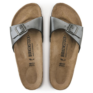 Birkenstock Madrid BS Metallic Black בירקנשטוק כפכפי נשים