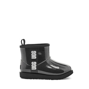 UGG Classic Clear Mini II Black קלאסיק קליר מיני שחור מגפי ילדים