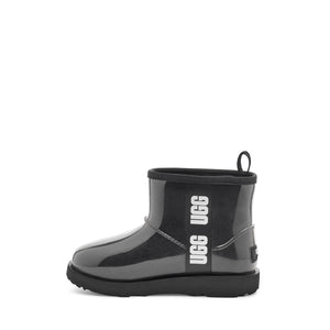 UGG Classic Clear Mini II Black קלאסיק קליר מיני שחור מגפי ילדים