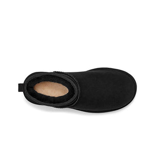 UGG Women's Classic Ultra Mini Black מגפי נשים קלאסיק אולטרה מיני שחור
