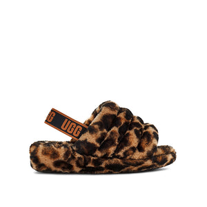 סנדליי UGG Fluff Yeah Slide Panther Print Butterscotch מנומר