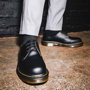 נעלי ד״ר מרטינס יוניסקס Dr Martens 3 Eye Gibson Smooth Black