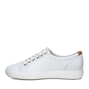 ECCO 430003-01007 Soft VII Ladies White Women - נעלי אקו לנשים (6040314773687)