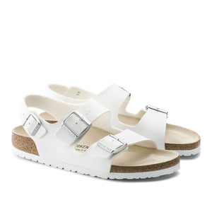 Birkenstock Milano BS White בירקנשטוק סנדלי נשים מילאנו לבן