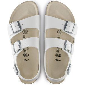 Birkenstock Milano BS White בירקנשטוק סנדלי נשים מילאנו לבן