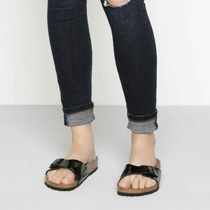 בירקנשטוק - כפכפי נשים Birkenstock Madrid צבע שחור לק