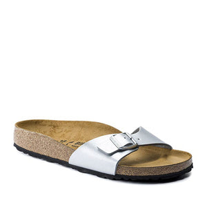 בירקנשטוק - כפכפי נשים Birkenstock Madrid צבע כסף מטאלי