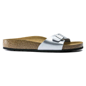 בירקנשטוק - כפכפי נשים Birkenstock Madrid צבע כסף מטאלי