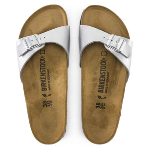 בירקנשטוק - כפכפי נשים Birkenstock Madrid צבע כסף מטאלי