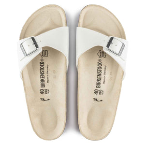 Birkenstock Madrid White בירקנשטוק מדריד לבן כפכפי נשים