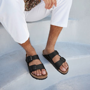 Birkenstock Arizona Birko-Flor Black בירקנשטוק כפכפי גברים אריזונה