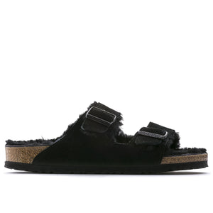 Birkenstock Arizona Fur Black בירקנשטוק כפכפי אריזונה נשים