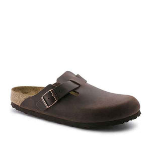 בירקנשטוק כפכפי יוניסקס בוסטון Birkenstock Boston חום עור