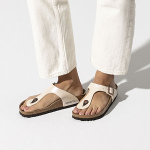בירקנשטוק כפכפי נשים גיזה לבן פנינה Birkenstock Gizeh Pearl White (4532294189130)