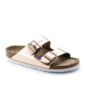 בירקנשטוק כפכפי נשים אריזונה קופר מטאלי Birkenstock Arizona Metallic Copper
