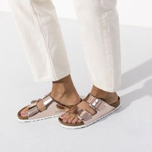 בירקנשטוק כפכפי נשים אריזונה קופר מטאלי Birkenstock Arizona Metallic Copper (4520241463370)