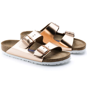 בירקנשטוק כפכפי נשים אריזונה קופר מטאלי Birkenstock Arizona Metallic Copper (4520241463370)