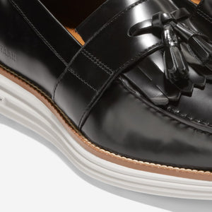 Cole Haan Originalgrand Kiltie Loafer Black White נעלי גברים קול האן