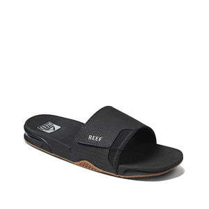 Reef Fanning Slide Black Silver כפכפי גברים ריף