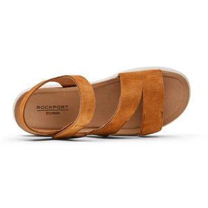 Rockport Kells Bay W Gore ST Honey רוקפורט סנדלי נשים