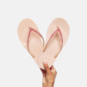 Fit Flop Iqushion Ombre Sparkle Beige פיט פלופ כפכפי נשים