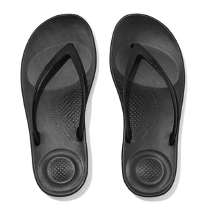 Fit Flop Iqushion Ergonomic Flip Flops Black פיט פלופ כפכפי נשים