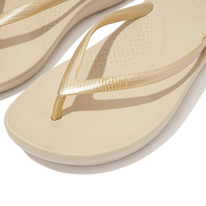 Fit Flop Iqushion Ergonomic Flip Flops Gold פיט פלופ כפכפי נשים