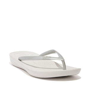 Fit Flop Iqushion Ergonomic Flip Flops Silver פיט פלופ כפכפי נשים