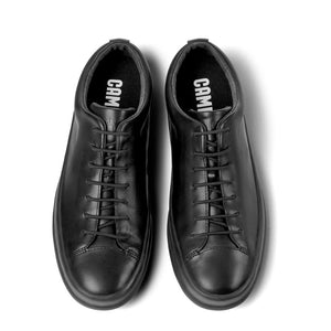 Camper Chasis Black leather shoe for men נעלי קמפר גברים