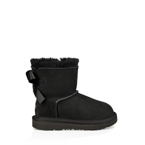 UGG Mini Bailey Bow II Black מגפי תינוקות מיני בלי בו שחורות